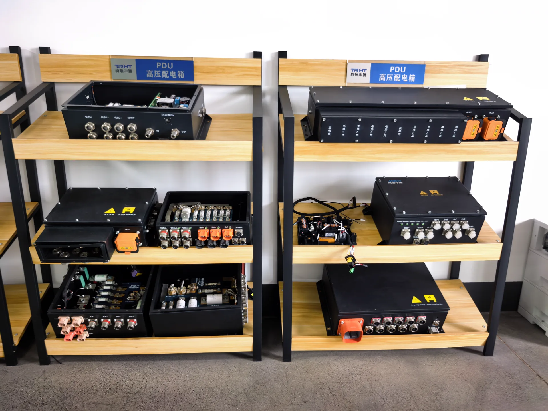 TRHT PDU product display at the manufacturing site