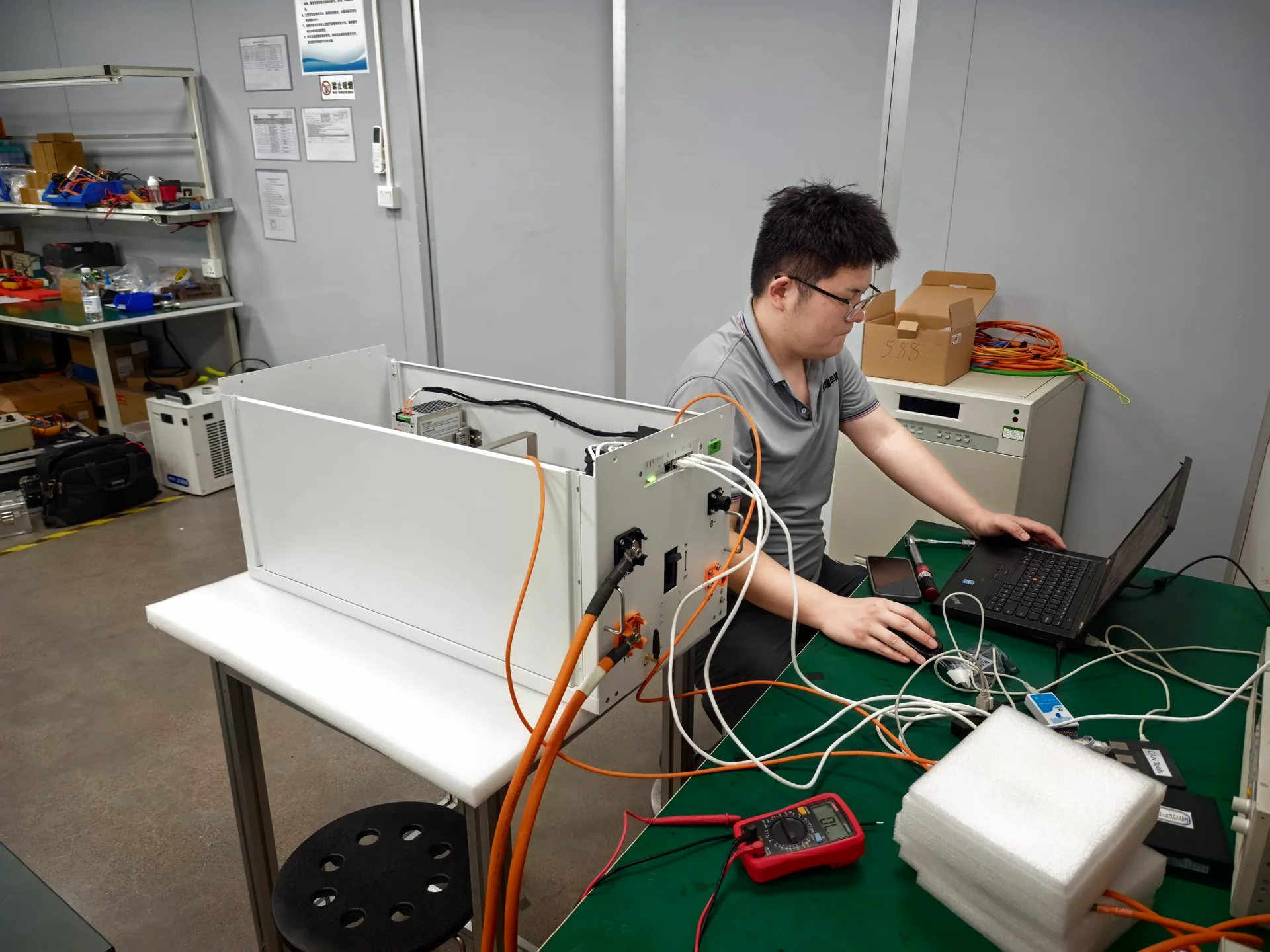 TRHT functional testing of a high-voltage power unit
